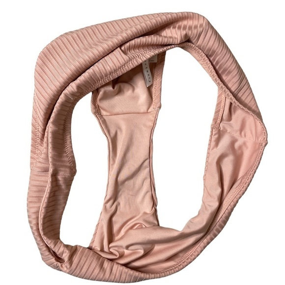 Sanctuary Pink Ribbed Cut Out Bikini Bottom XL - Picture 4 of 5